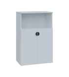 TN 3 - 7DN kancelářská skříň, 2-dveřová/nika, 1107x720x400, bílá